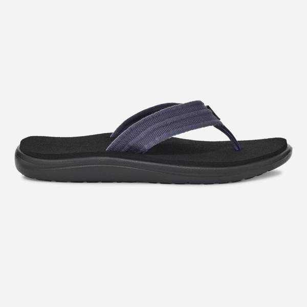 Hungary Teva Voya Canvas Flip - Férfi Papucs Sötét Kék / Fekete - 692-XNYWJ